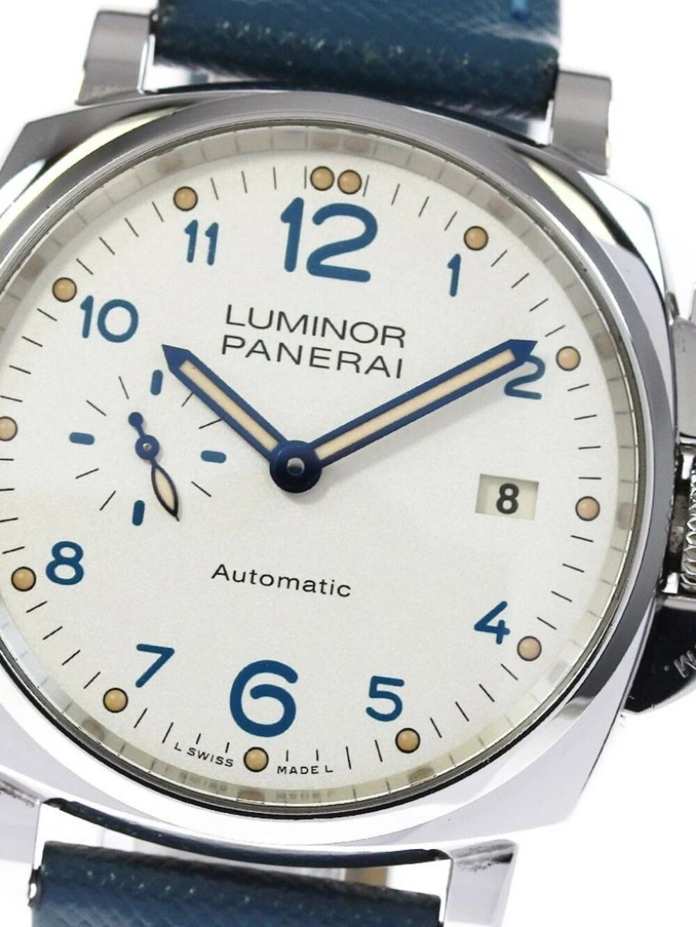 PANERAI Luminor Due 3 Days Achaio PAM00906 Silver Dial AT Men's Watch_821014